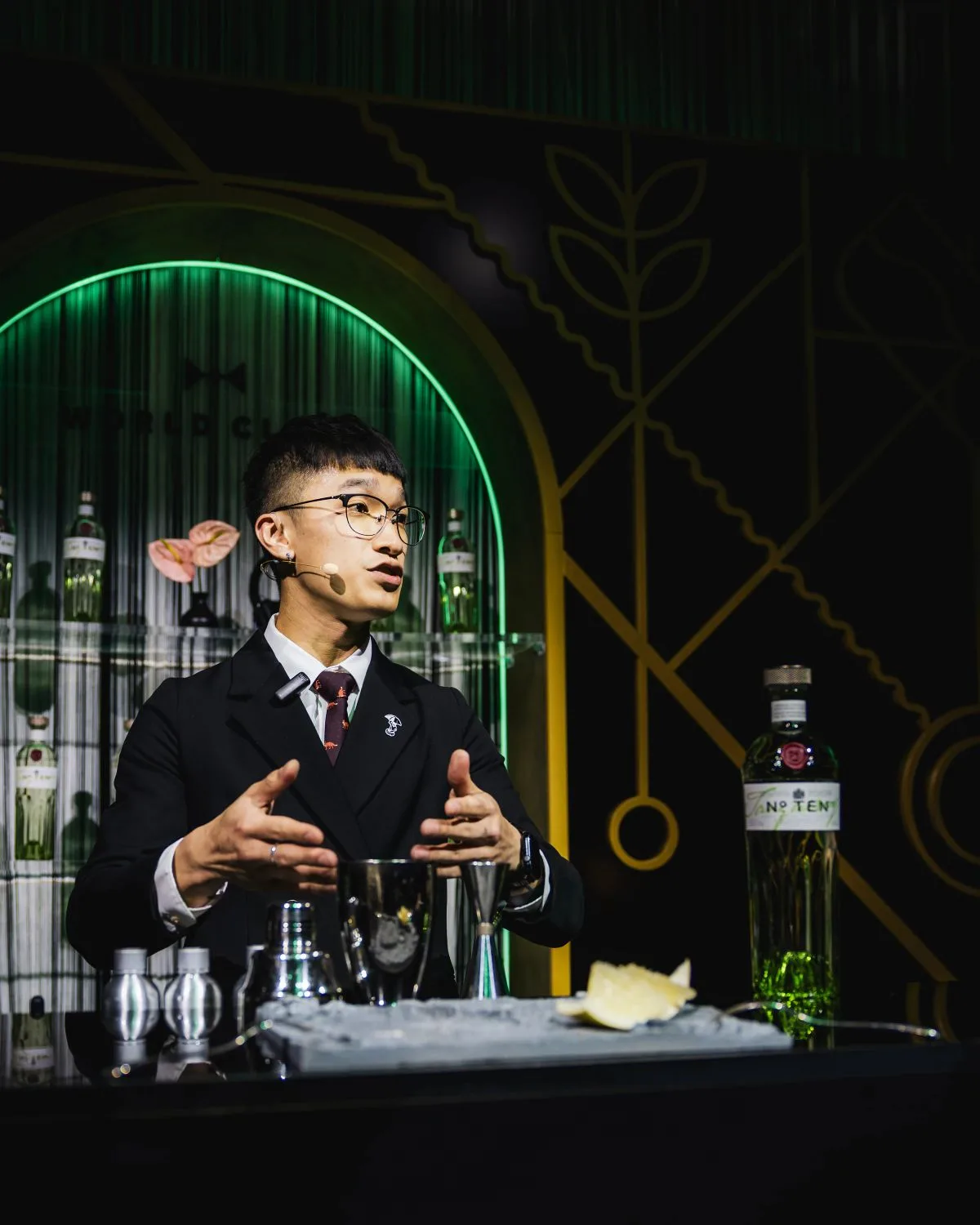 A World Class finalist on stage
